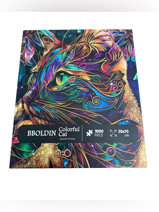 Other - Colorful Cat Abstract Mosaic Pattern Jigsaw Puzzle 1000pcs Complete
